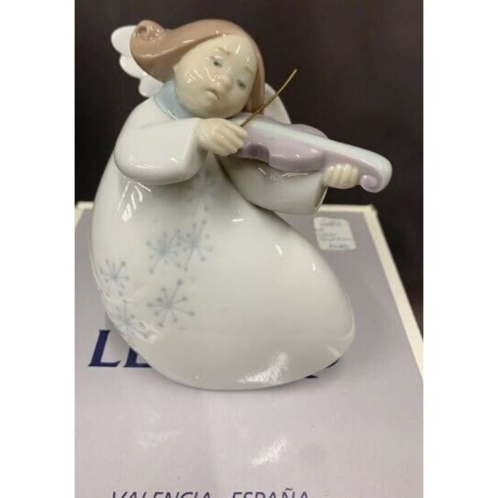 Lladro 1997 Violin Celestial Little Angel with Violin #06529 ~Retired 2005